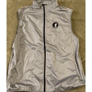 Glenmuir Showerproof Storm Bloc Vest Gray Executive Golf & Leisure Logo Mens XXL